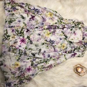 Floral sleeveless blouse